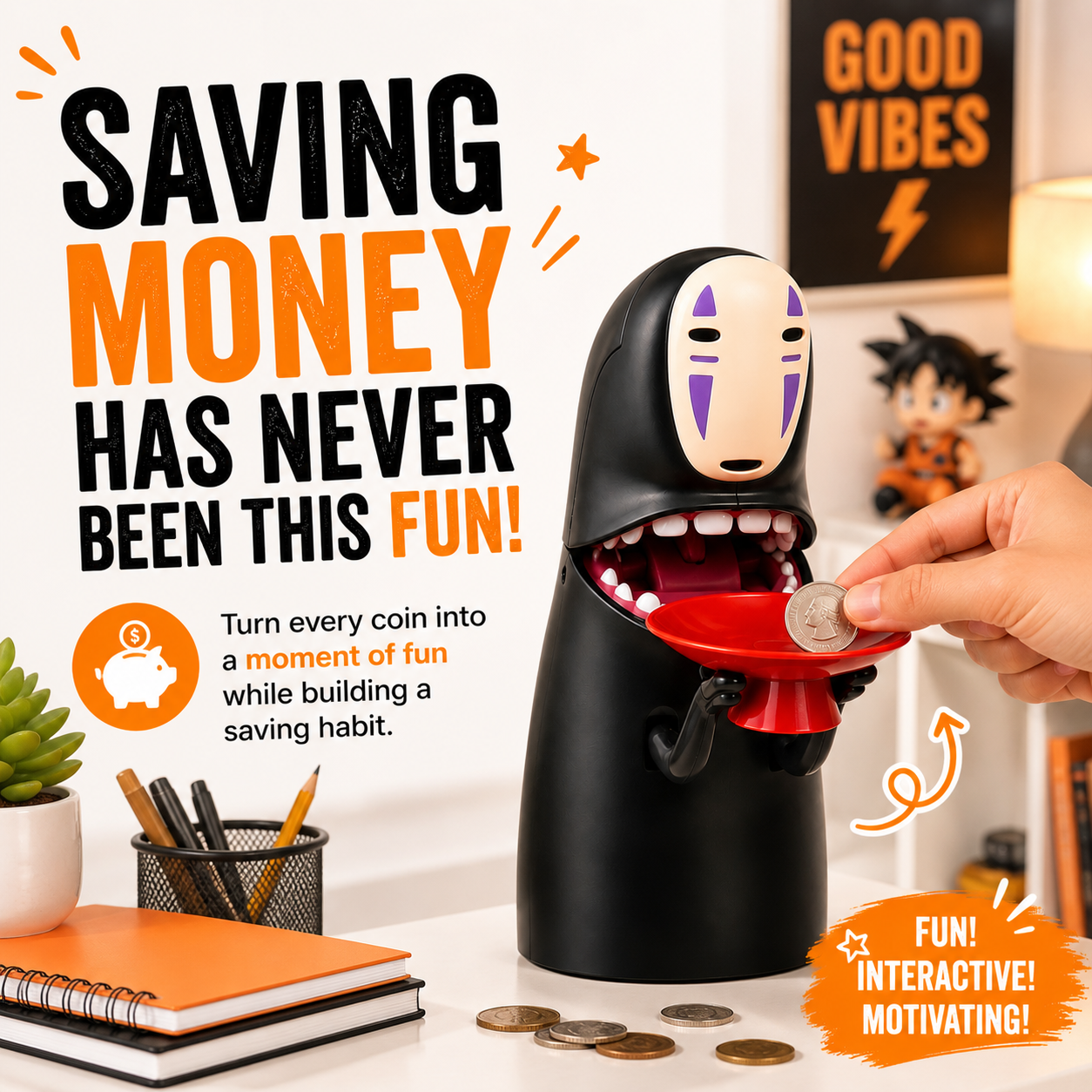 THE COIN-EATING BANK