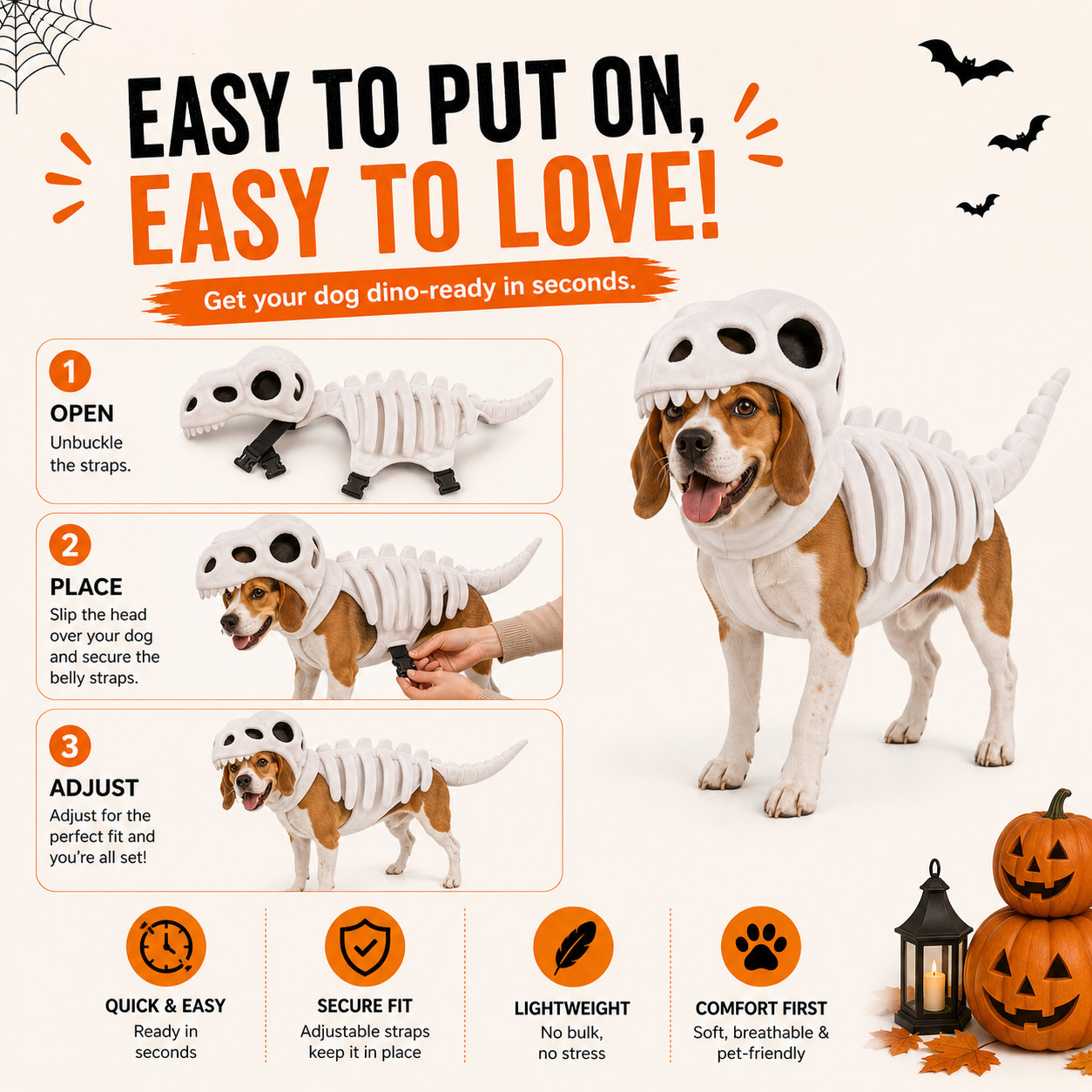 Dinosaur Skeleton Costume